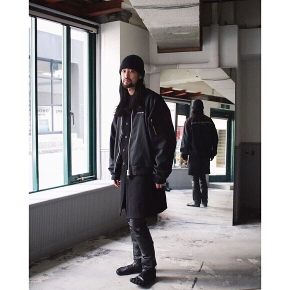 Sulvam Other - Sulvam Scars Horce Leather Trousers Japan 3 S Black Horse